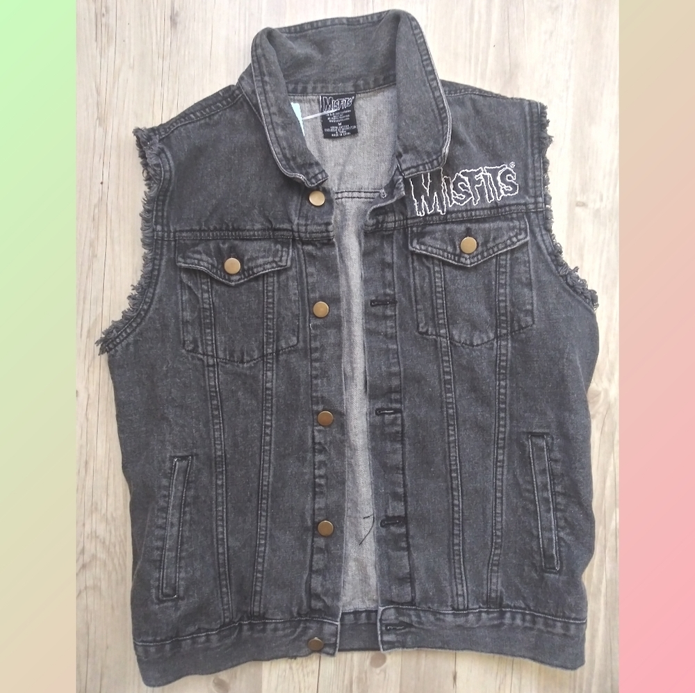 Misfits Denim Vest Size M